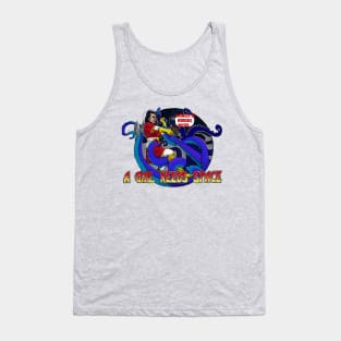 A Girl Needs Space - from tentacles! Tank Top